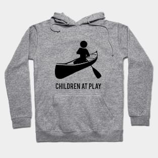 Canoeing Children at Play Hoodie